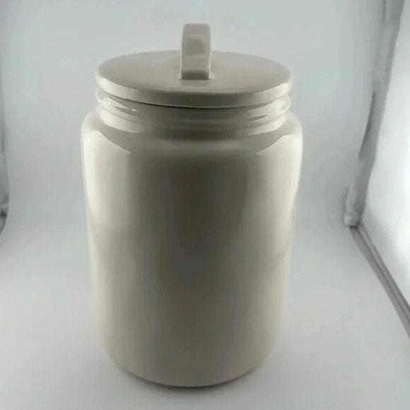 Rae Dunn Artisan Collection Ceramic Jar Food Container Jar with Lid ‘FLOUR’ - Picture 7 of 15